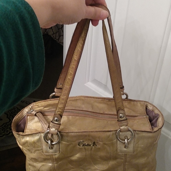 COACH SIGNATURE EMBOSSED LEATHER GALLERY TOTE BAG 17727 HANDBAG SHOULDER… - Picture 13 of 13